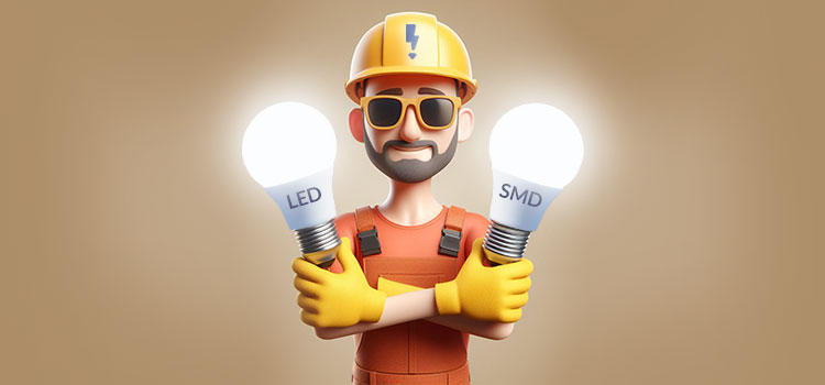 تفاوت لامپ LED و SMD چیست؟